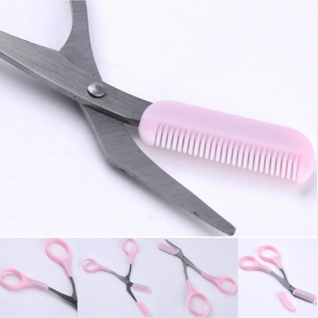 Eyebrow Scissors with Comb Tool